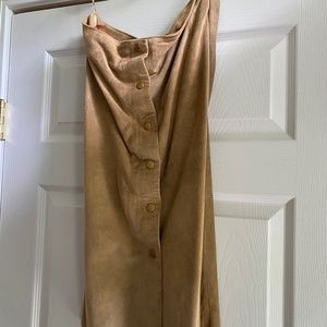 Vintage Banana Republic 100% Leather Button-Up Pencil Skirt